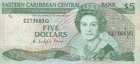 Gallery image for East Caribbean States p22g2: 5 Dollars